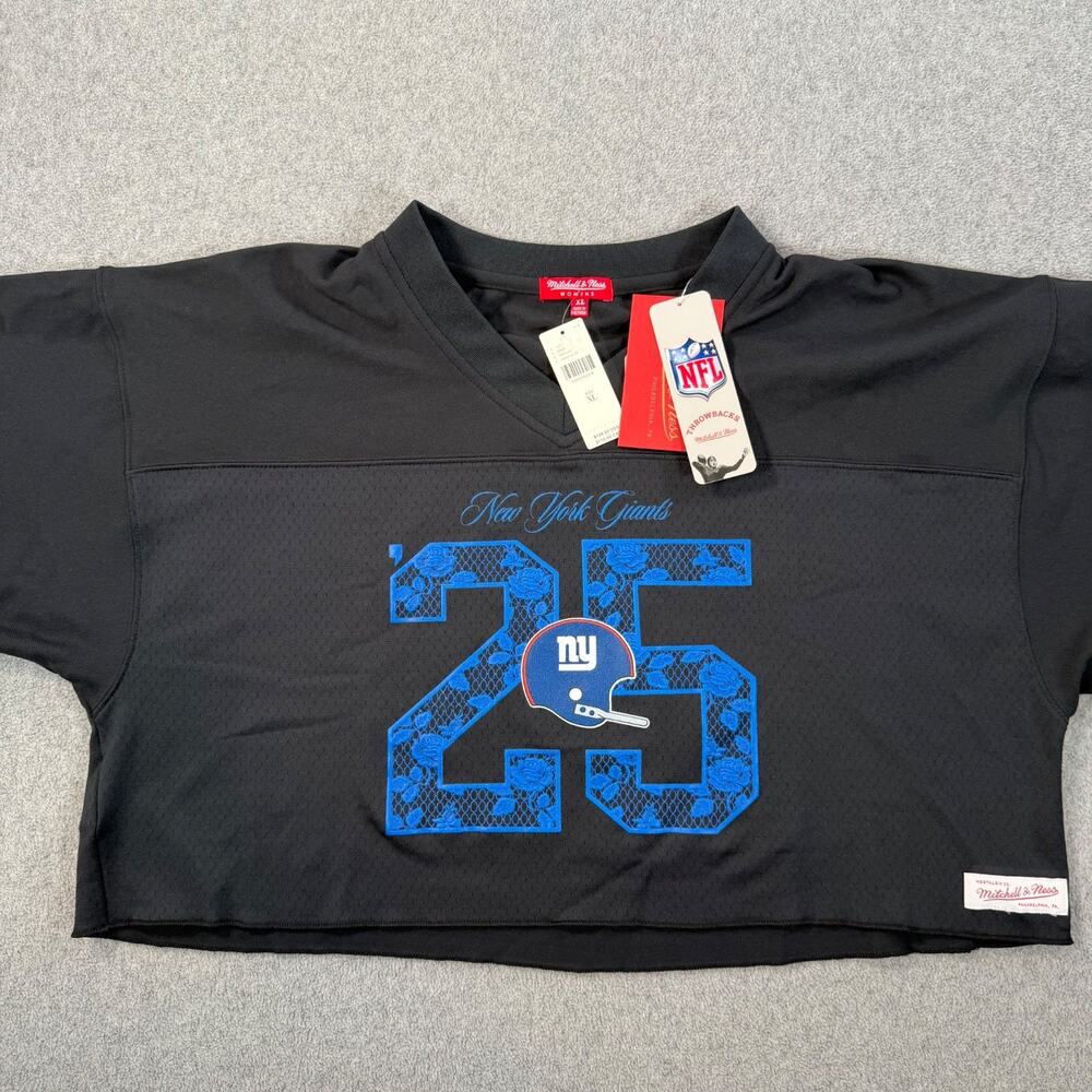 Mitchell & Ness NFL Cropped Jersey New York Giants Anthropologie Women's X-large